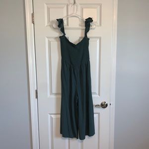 olive green jumpsuit size medium